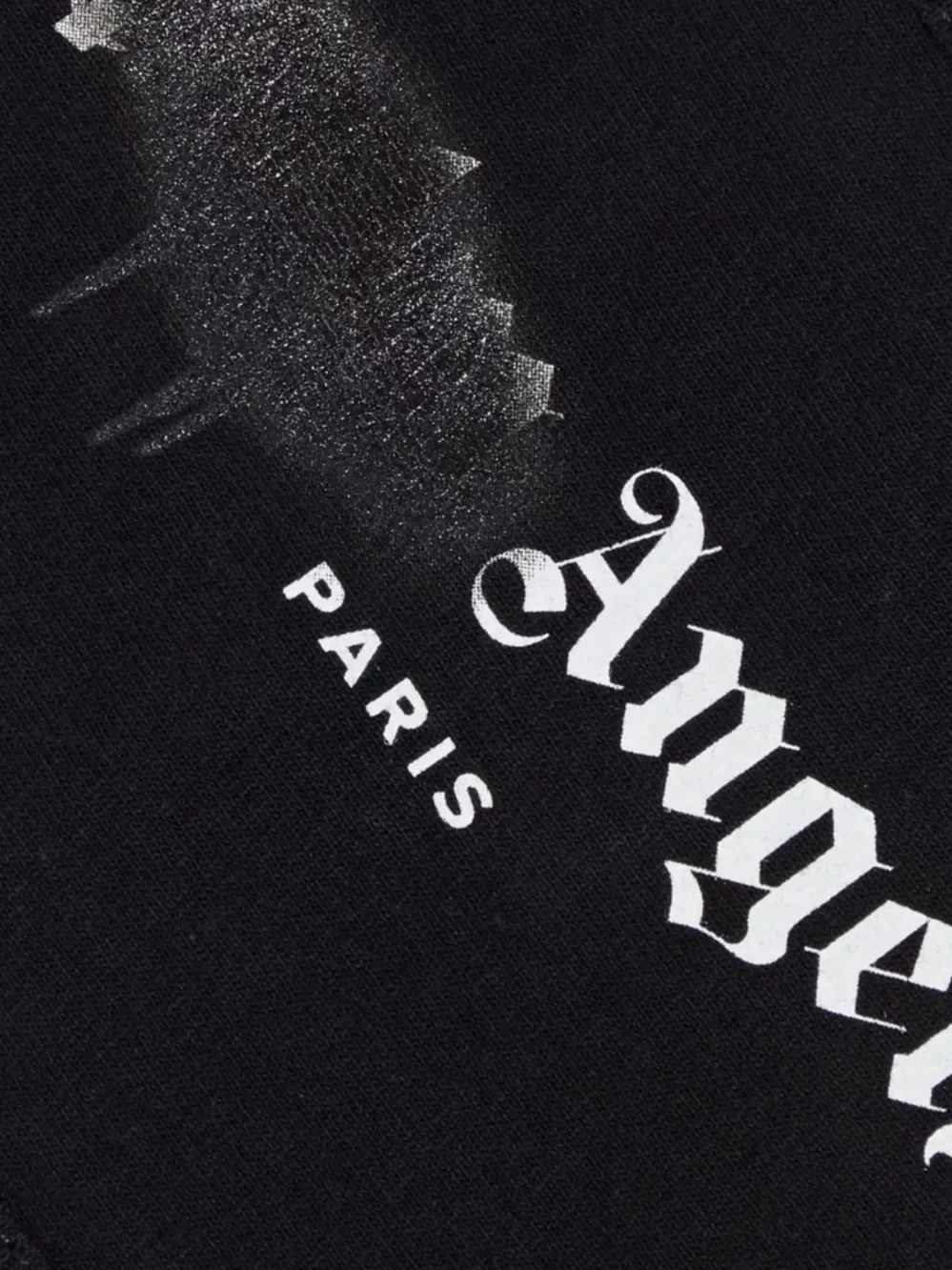 Palm Angels Printed Cotton-Jersey Safe Mask Black “Angels Paris” Logo NWT $268